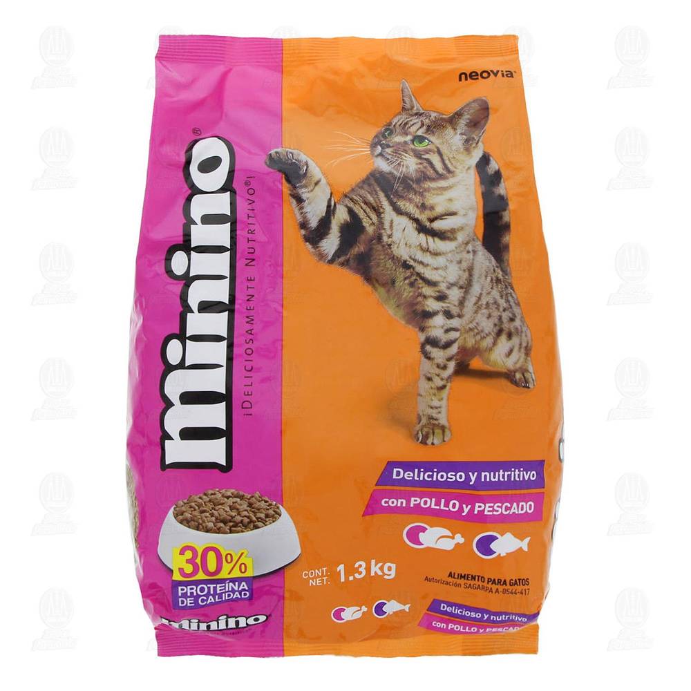 Minino · Alimento seco para gato, pollo - pescado (1,3 kg)