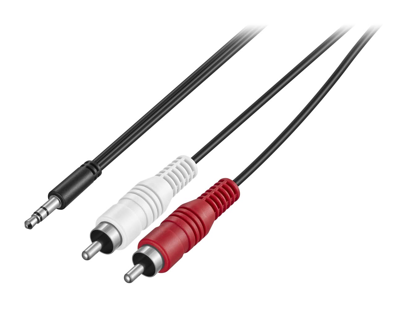 Insignia™ - 6' 3.5 mm to Stereo Audio RCA Cable - Black