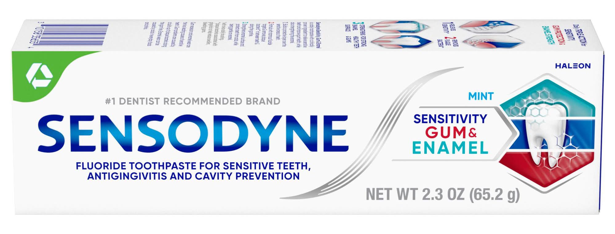 Sensodyne Sensitivity Gum and Enamel Toothpaste, Mint (2.3 oz)