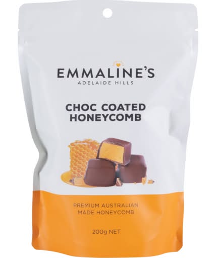 Emmaline's Pouch Milk Choc Coated Honeycomb (200g)