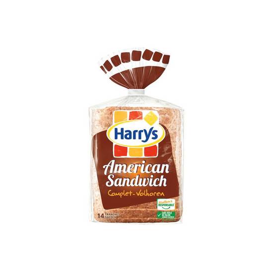 Pain de mie complet American sandwich Harrys 600 g
