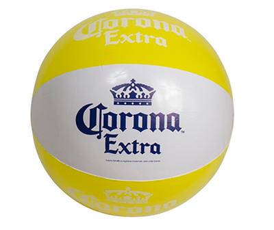 20" Corona Extra Yellow & White Beach Ball