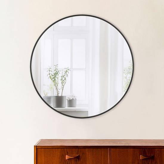 Studio 3B™ 36-Inch Round Wall Mirror in Black