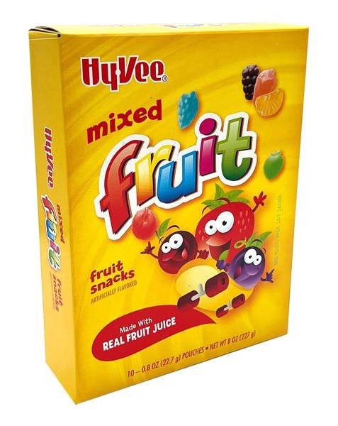 Hy-Vee Mixed Fruit Snacks (0.8 oz, 10 ct)