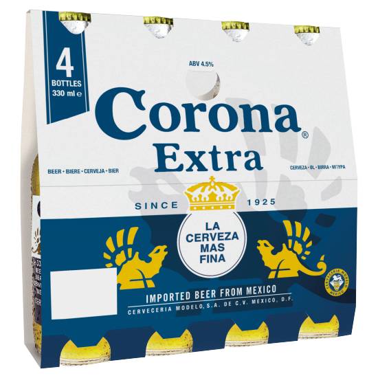 Corona Extra Beer (4 x 330ml)