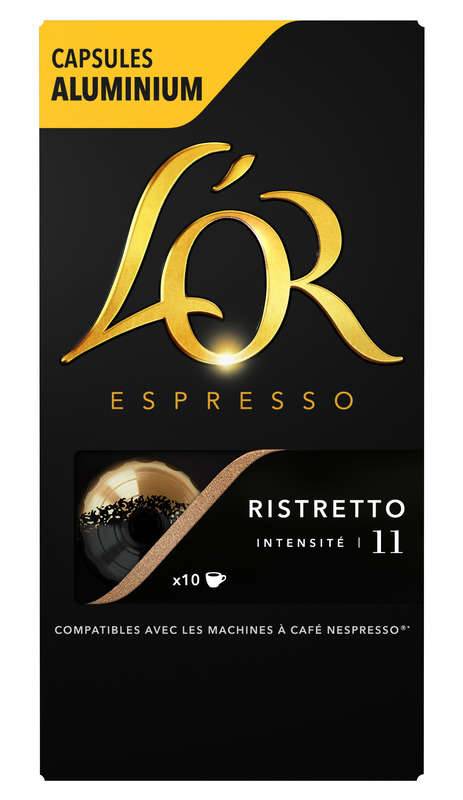 L'Or Espresso Café Ristretto intensité 11 x10 capsules 52g