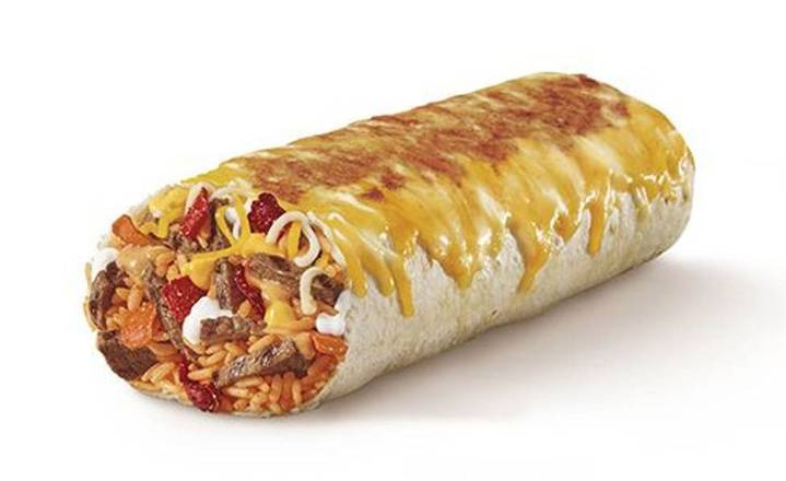 Steak Grilled Cheesy Burrito