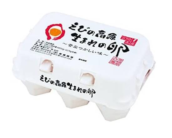 宮崎東養鶏場えびの高原生まれの卵6個入J-035