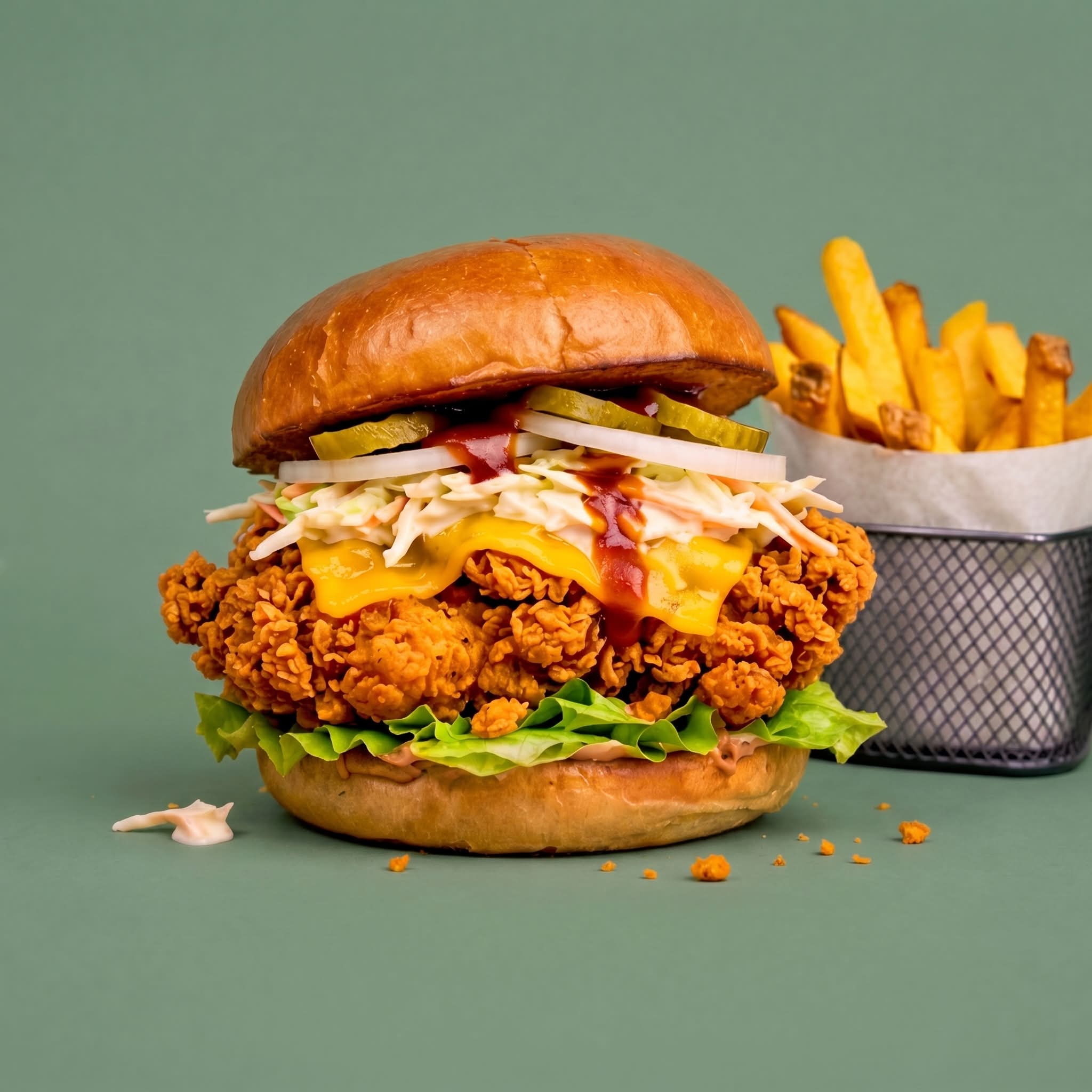 Le Combo Crispy Coleslaw 🍔+🍟+🥤
