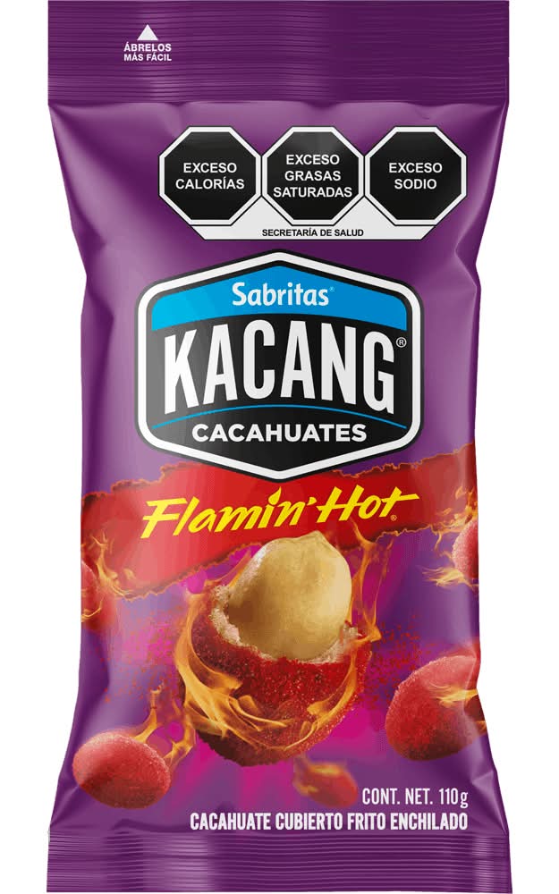 Sabritas · Kacang cacahuate cubierto frito enchilado flamin' hot (100 g)