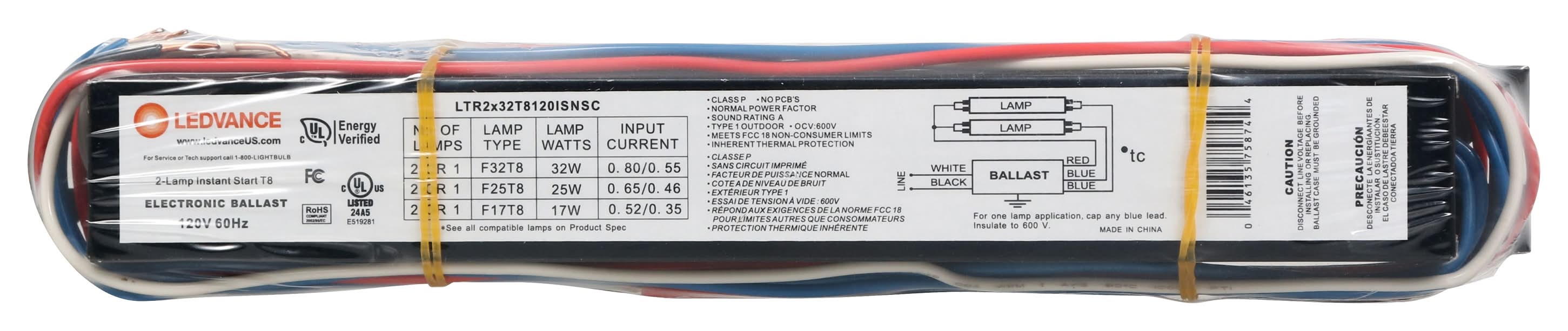 LEDVANCE Ballasts T8 2 -Bulb Residential Fluorescent light ballast