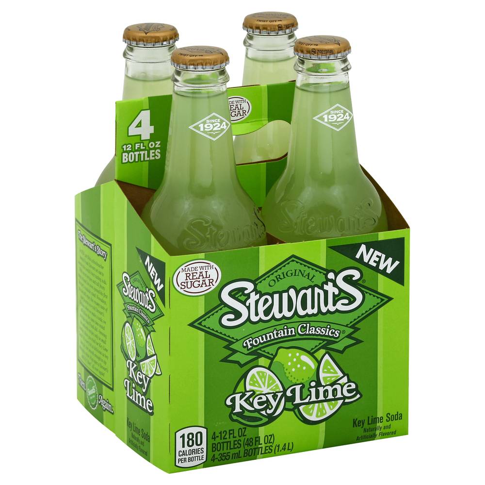 Stewart's Key Lime Soda (4 x 12 fl oz)