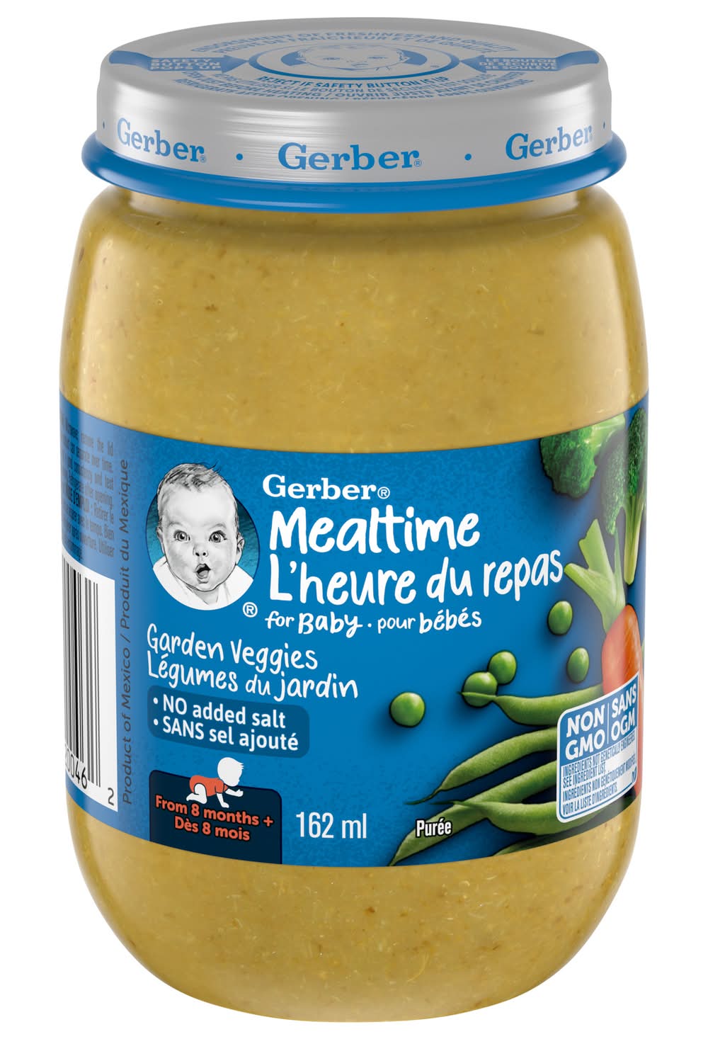 Gerber Mealtime Baby Puree, Garden Veggies (162 ml)