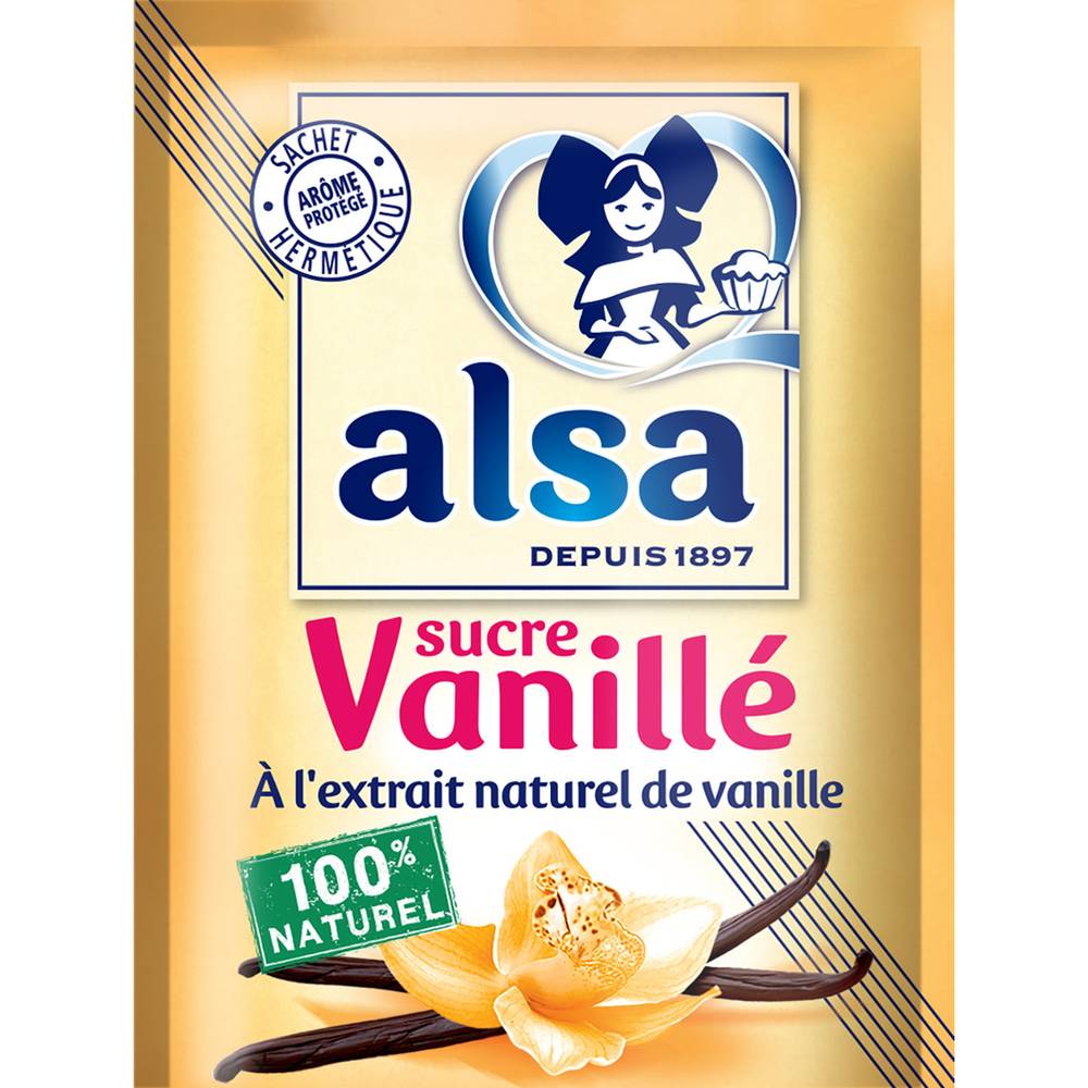 Alsa - Sucre aromatisée (12 pièces) (vanillé)