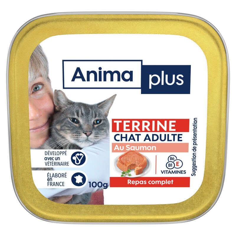 Casino - Animaplus barquette pour chat terrine au saumon (100g)