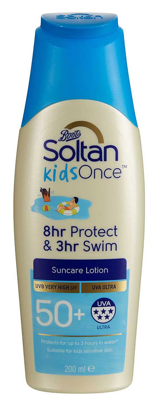 Soltan Kids Once 3hr Protect & Swim Suncare Lotion SPF50+ 200ml
