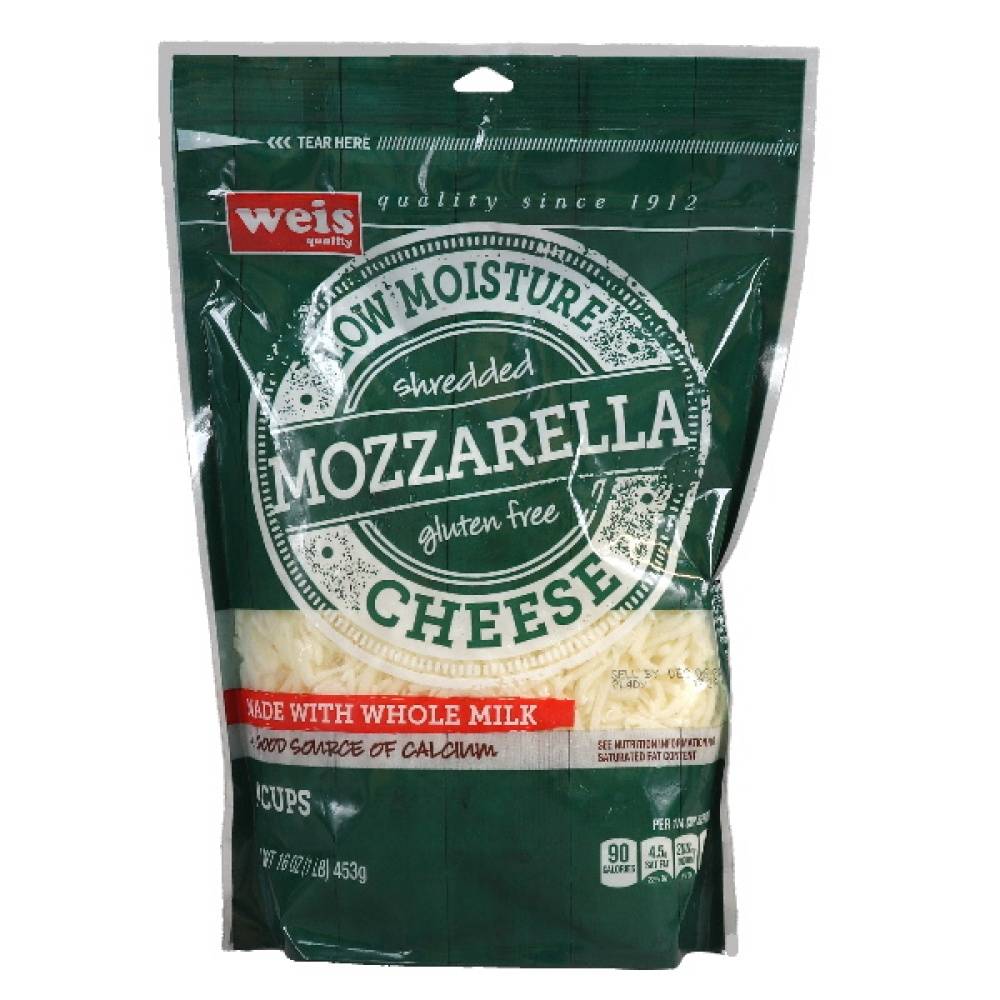 Weis Quality Cheese Mozzarella Shredded