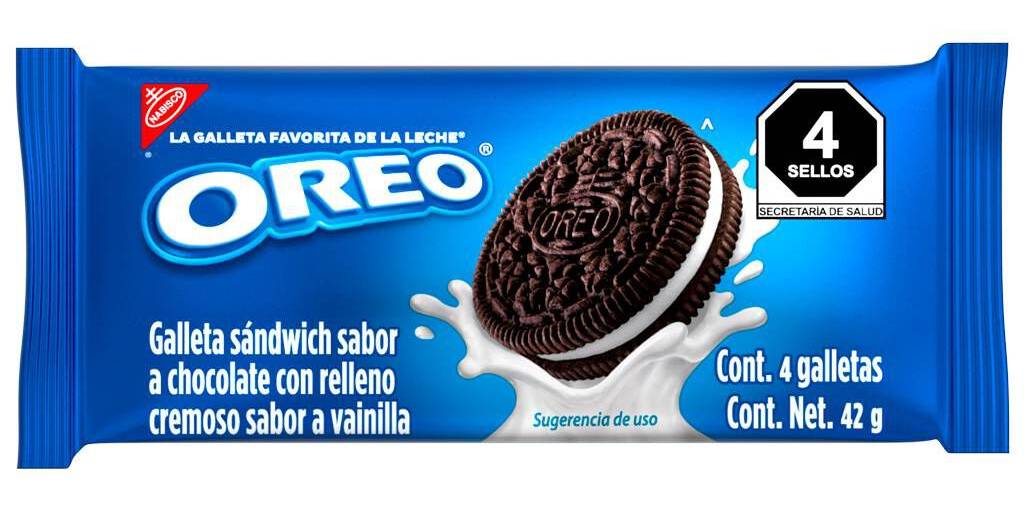 Oreo · Galleta sandwich de chocolate rellena de vainilla (42 g)