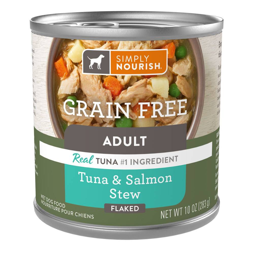Simply Nourish® Original Adult Wet Dog Food - 10 Oz., Stew (Flavor: Tuna & Salmon, Size: 10 Oz)