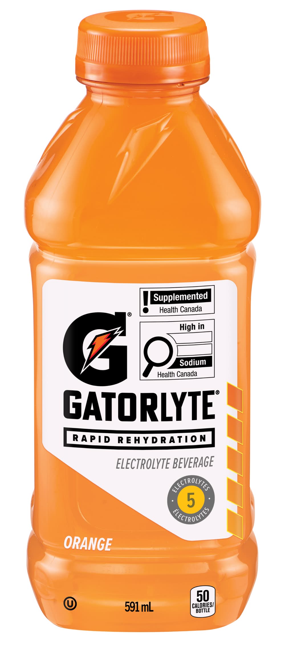 Gatorlyte Rapid Rehydration Electrolyte Beverage, Orange (591 ml)
