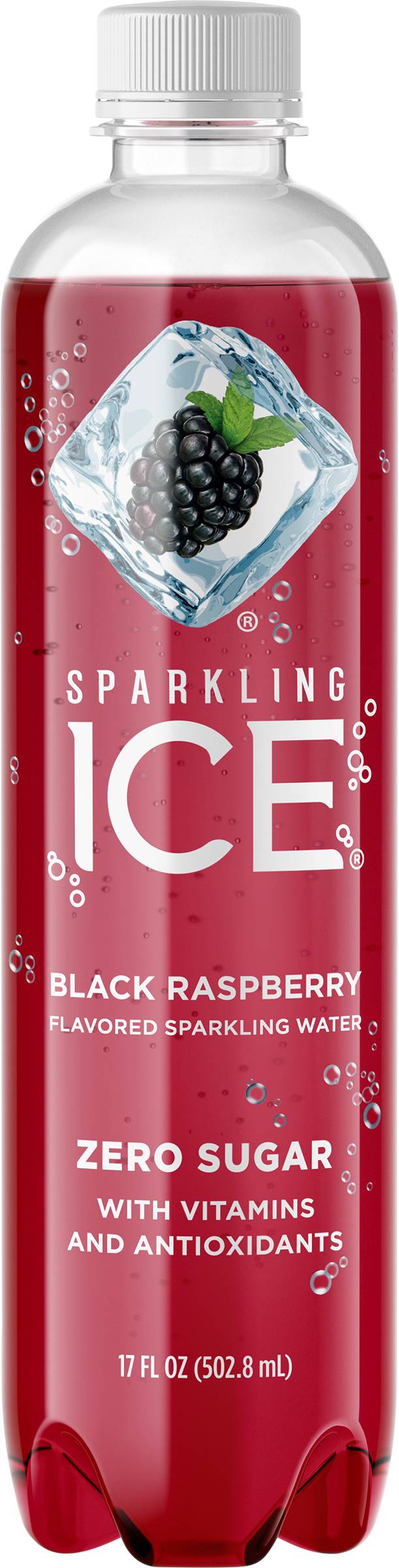 Sparkling Ice Spiked Zero Sugar Sparkling Water, Black Raspberry (17 fl oz)