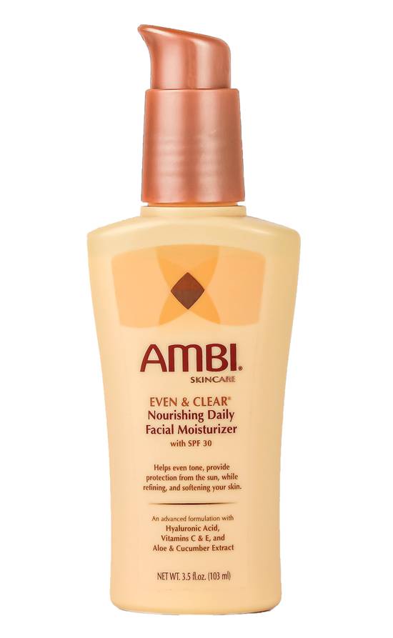 Ambi Even & Clear Nourishing Daily Facial Moisturizer - SPF 30, 3.5 oz