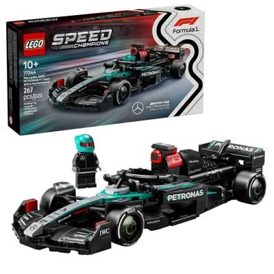 LEGO Speed Champions Mercedes Amg F1 W15 Race Car Building Toy 77244, 10Y+, Assorted (267 ct)