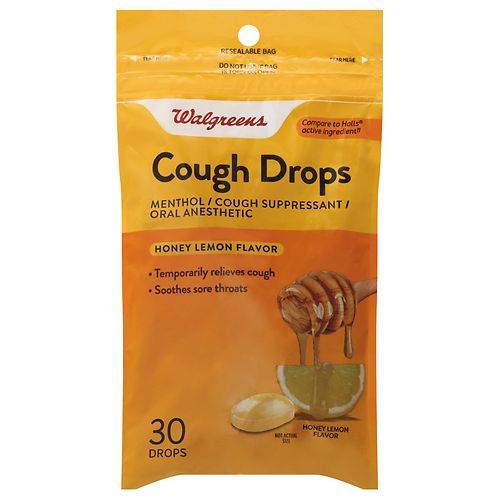 Walgreens Cough Drops Honey Lemon - 200.0 ea