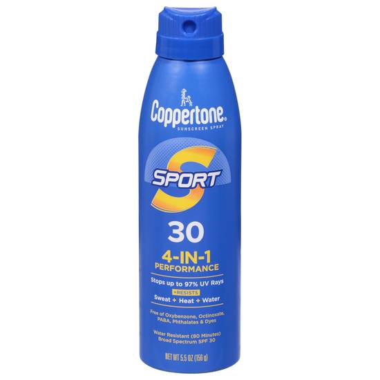 Coppertone Sport 4-in-1 Performance Sunscreen Spf 30