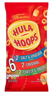 Hula Hoops Variety Multipack Crisps 6 Pack