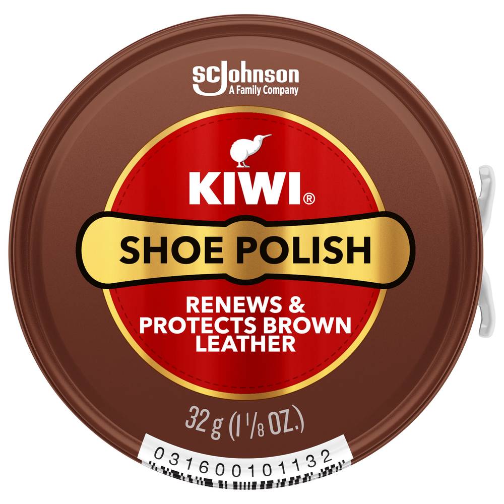 KIWI Brown Leather Shoe Polish (1.2 oz)
