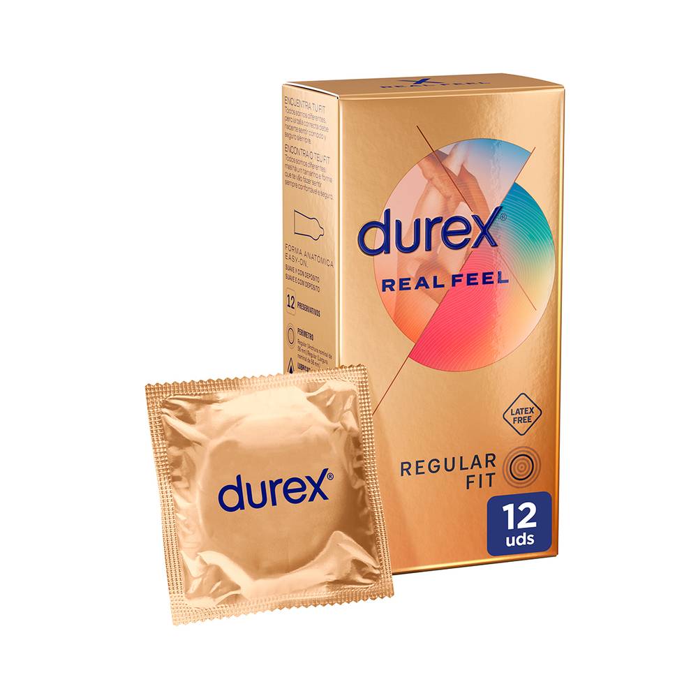 Preservativo real feel DUREX 12 uds