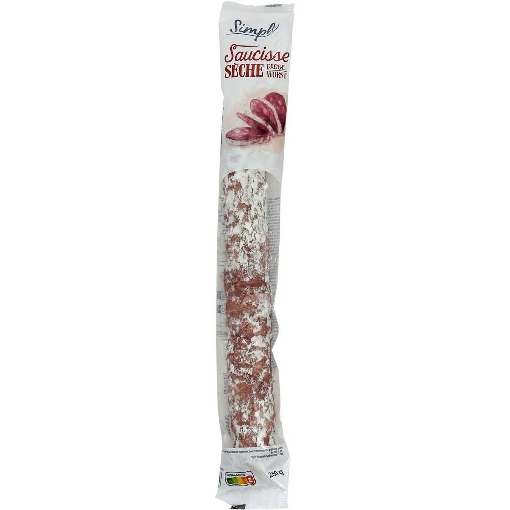 Simpl - Saucisse sèche droite (250g)