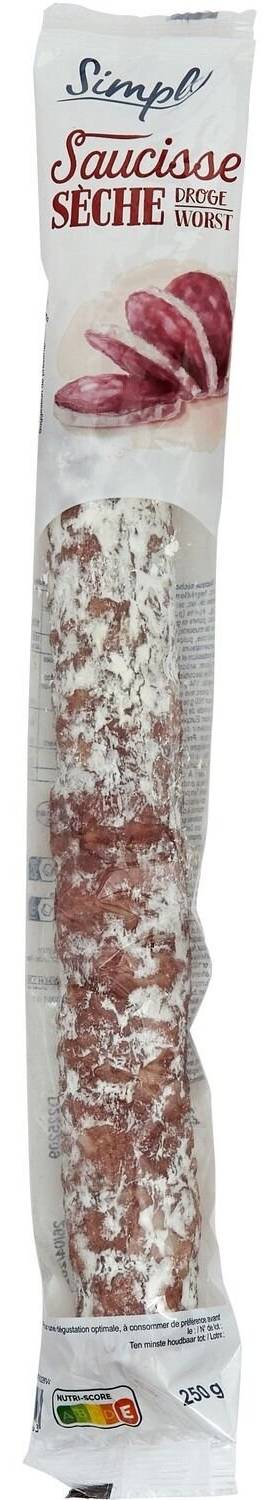Simpl - Saucisse sèche droite (250g)