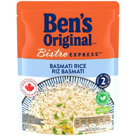Ben's original riz basmati - bistro express basmati rice (250 g)