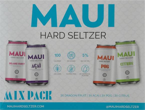 Maui Mix pack Hard Seltzer (12 ct, 12 fl oz)