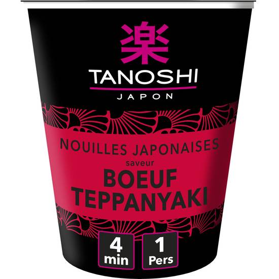 Tanoshi - Nouilles instantanée bœuf teppanyaki