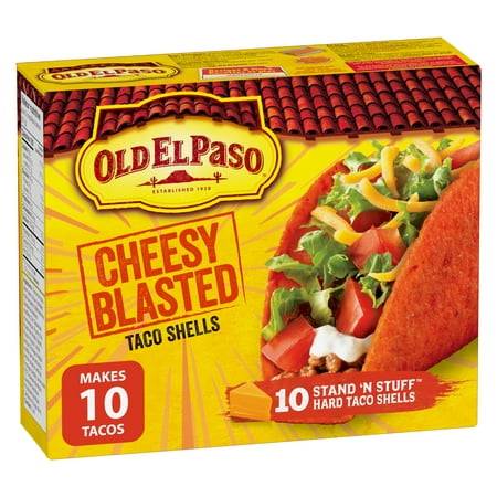 Old El Paso Stand n'' Stuff Taco Shells, Cheesy Blasted, Gluten Free, 153 g, 10 ct