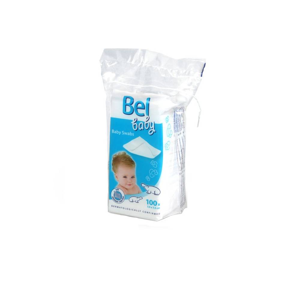 Gasas faciales BEL infantiles bolsa 100 uds