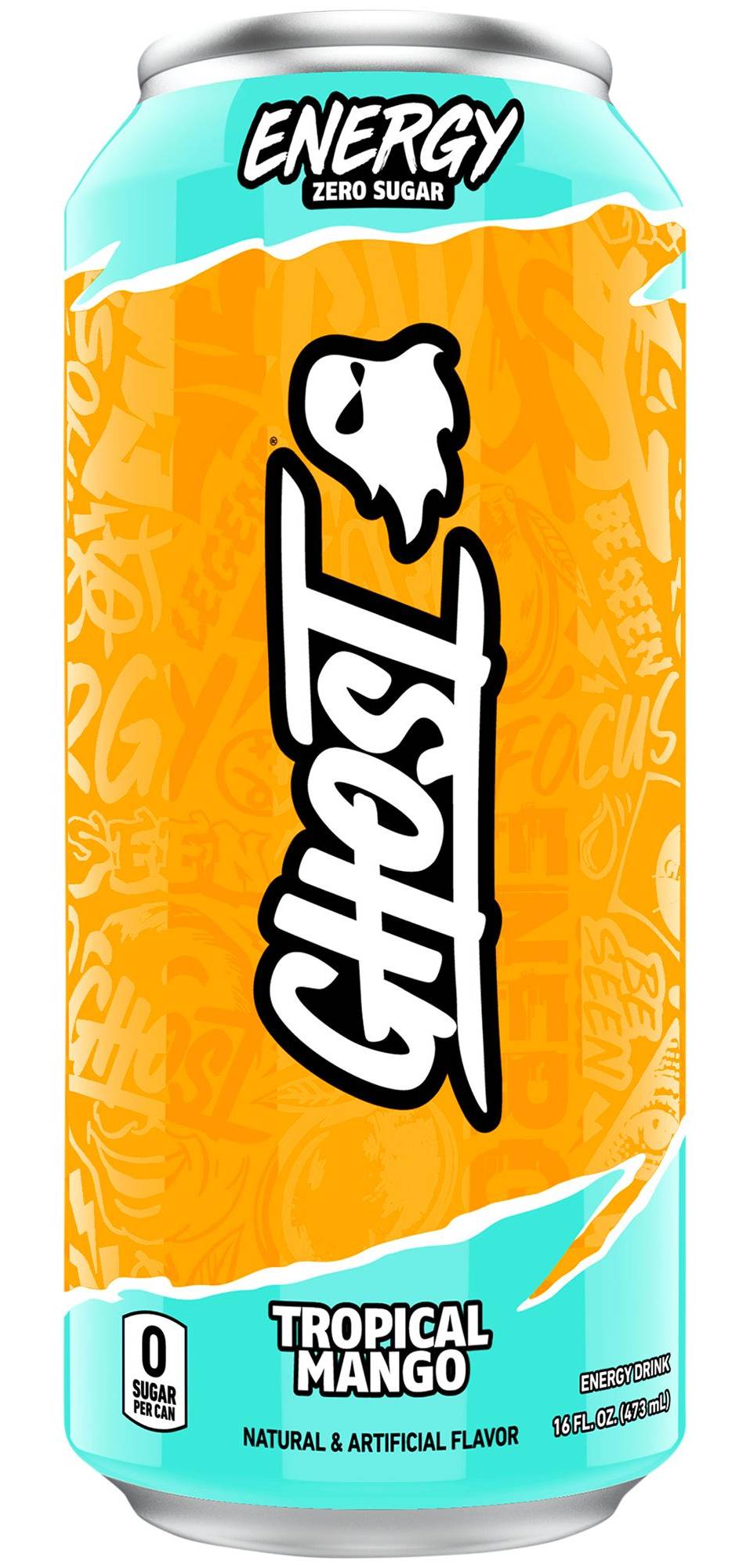 Ghost Energy Drink, Tropical Mango (16 fl oz)