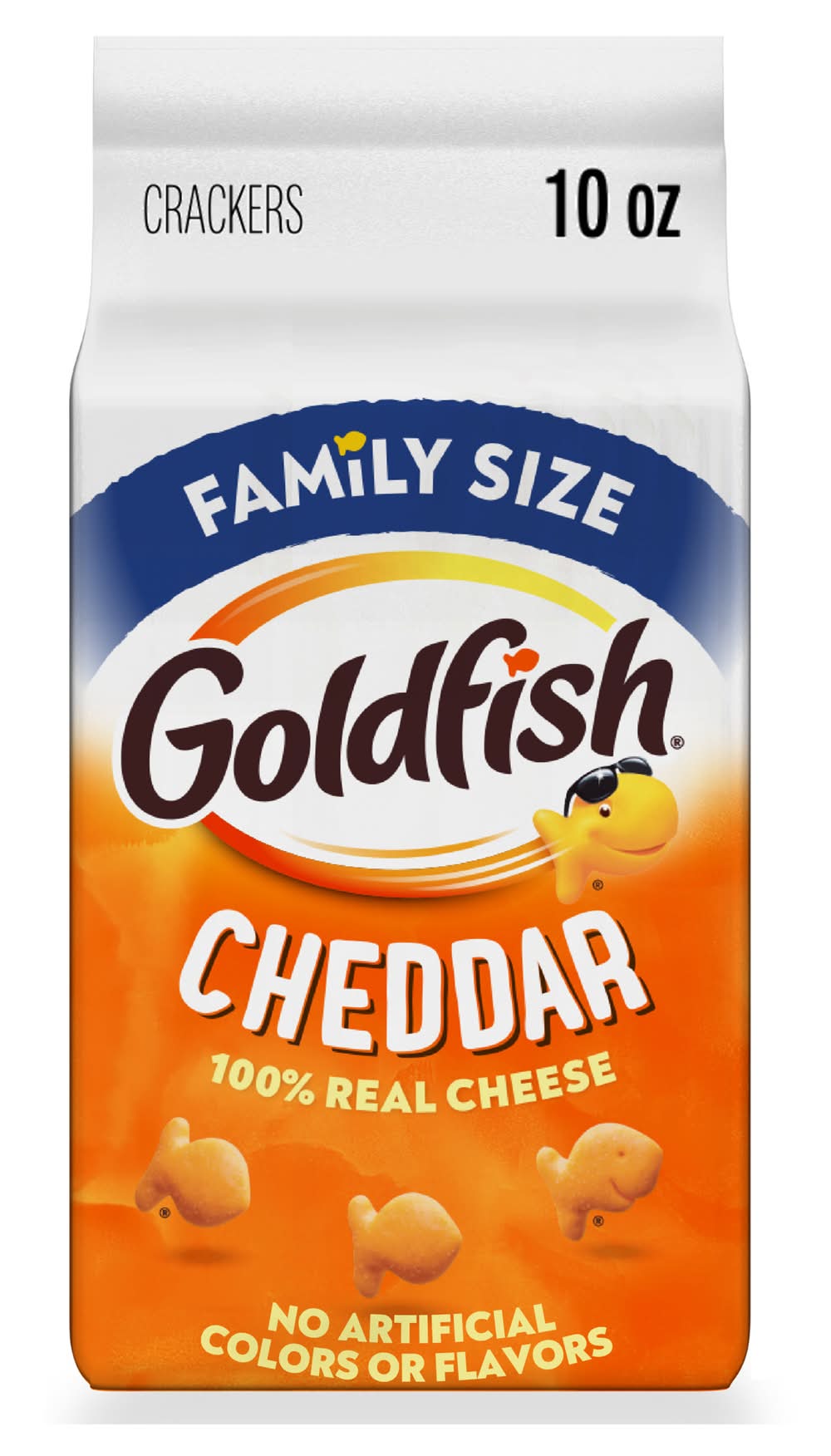 Goldfish 100% Real Baked Snack Crackers, Cheddar (10 oz)