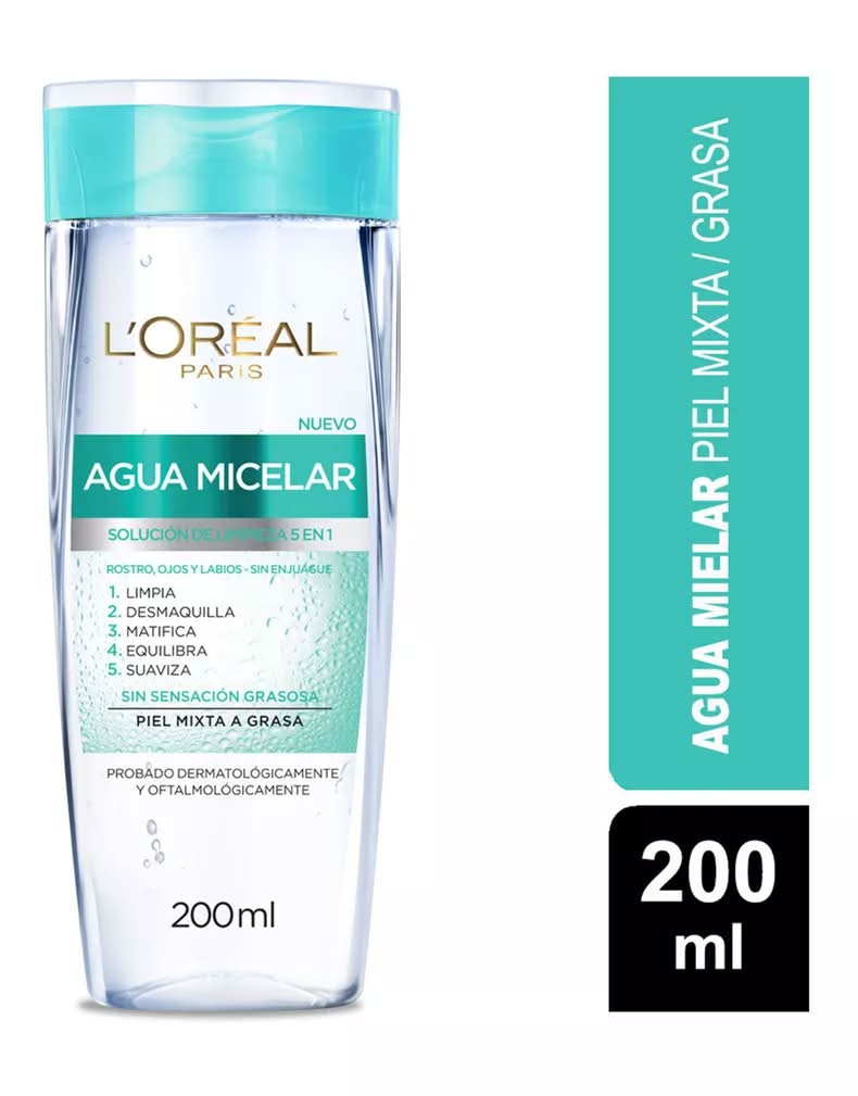 Dermo Expertise · Agua micelar 5 en 1 hidra-total (200 ml)