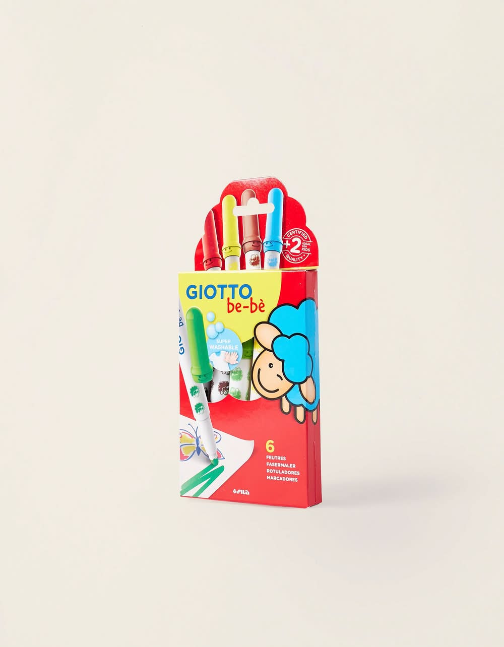 Pack De 6 Marcadores Giotto Be-Bè 6Pcs 2A+ (Única - Único)