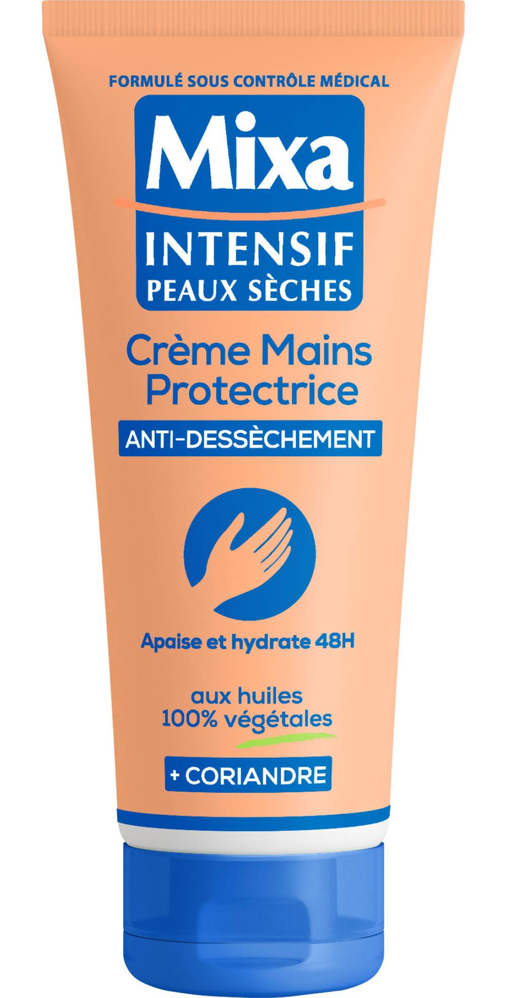 Mixa - Intensif peaux sèches creme mains antidessechement (100ml)