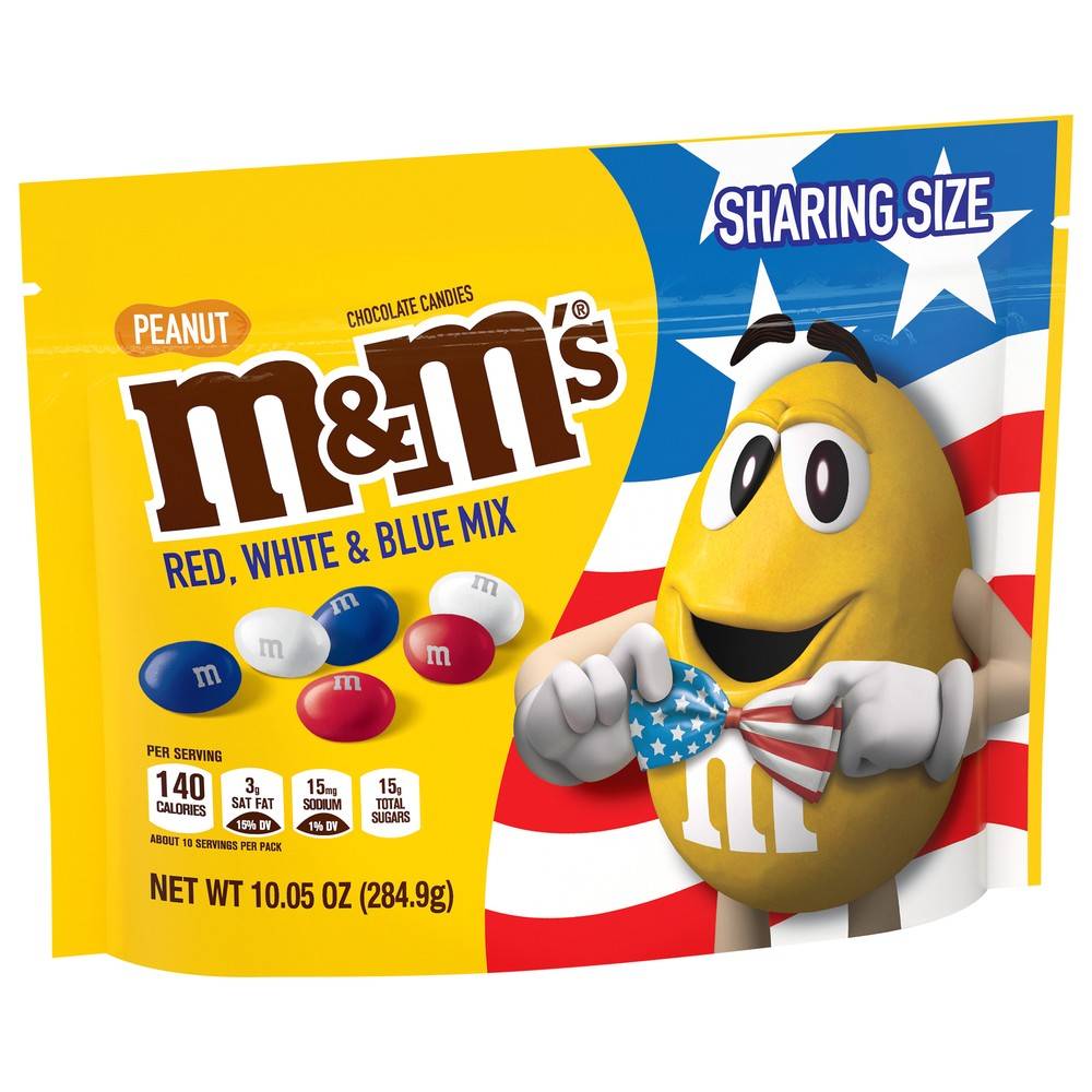 M&M's Red White & Blue Mix Peanut Chocolate Candies