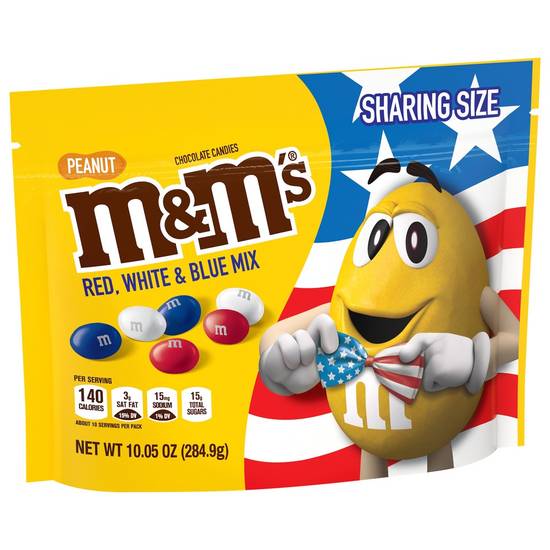 M&M's Red White & Blue Mix Peanut Chocolate Candies
