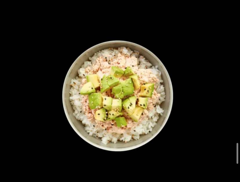 Thon cuit avocat riz vinaigré