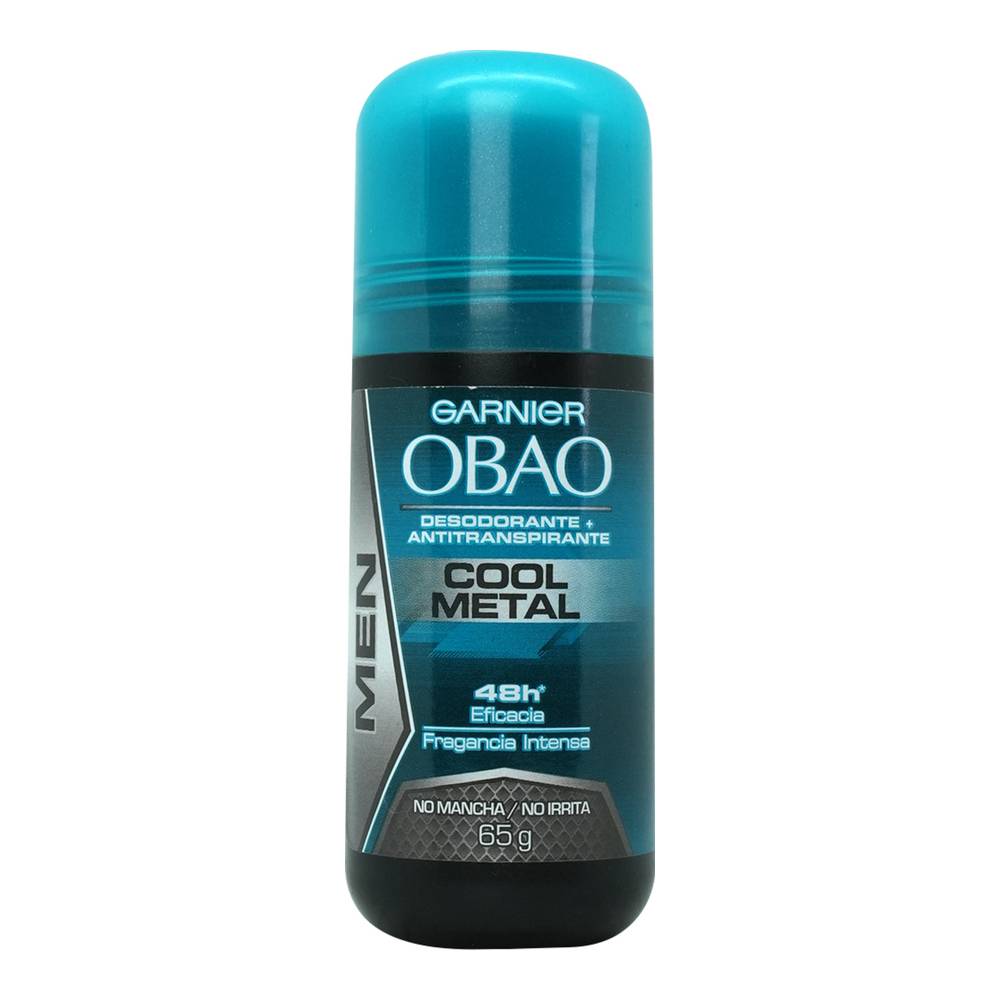 Obao desodorante for men cool metal (roll-on 65 g)