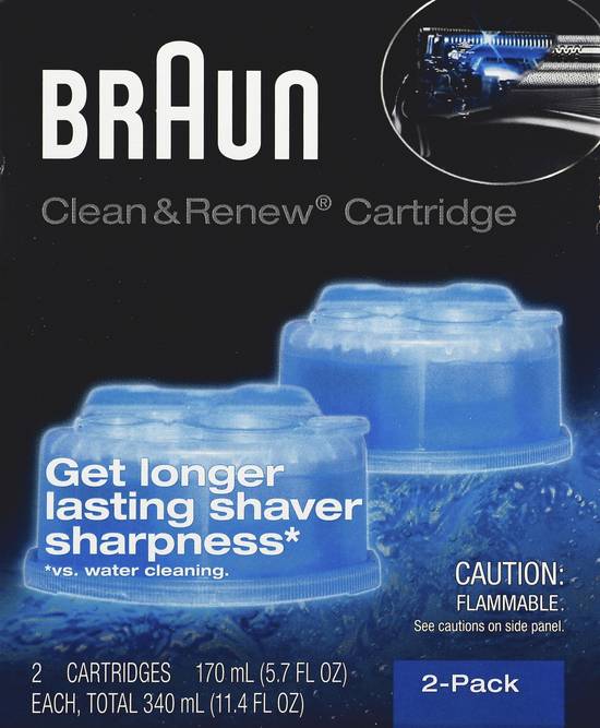 Braun Lemon Fresh Clean & Renew Refill Cartridges (2 ct)