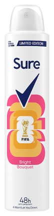 Sure Bright Bouquet, Women, Antiperspirant Aerosol Deodorant Spray (200ml)